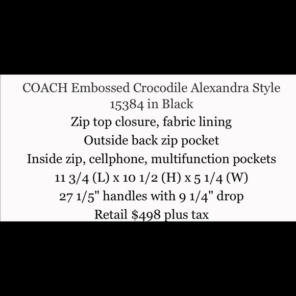 Coach crock Alexandrea - Picture 6 of 6